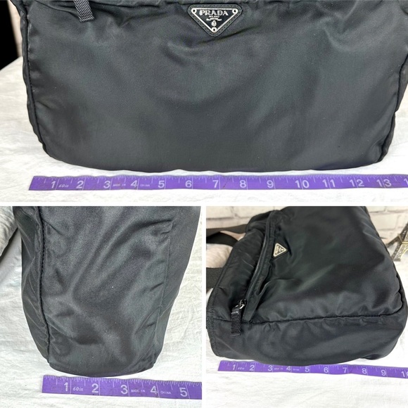 Prada black nylon shoulder bag or diaper bag with dust bag - Picture 16 of 16